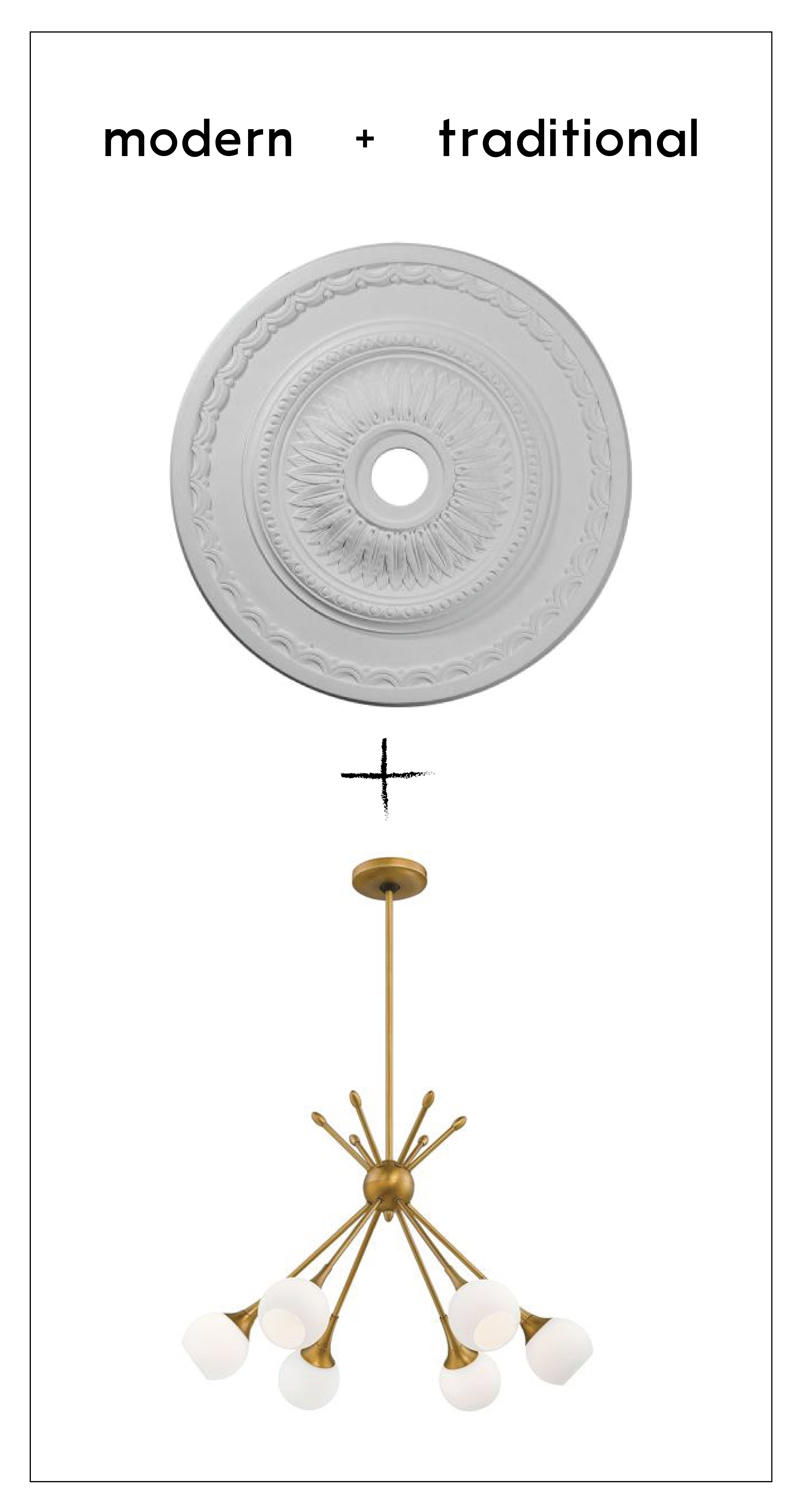 How To Center A Light Fixture Using A Ceiling Medallion